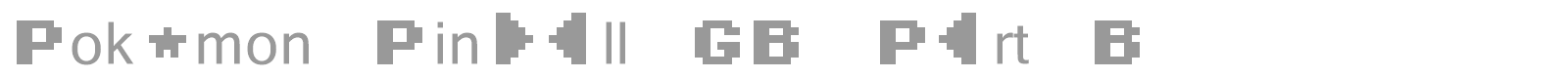 Pokemon Pinball GB Part B font preview